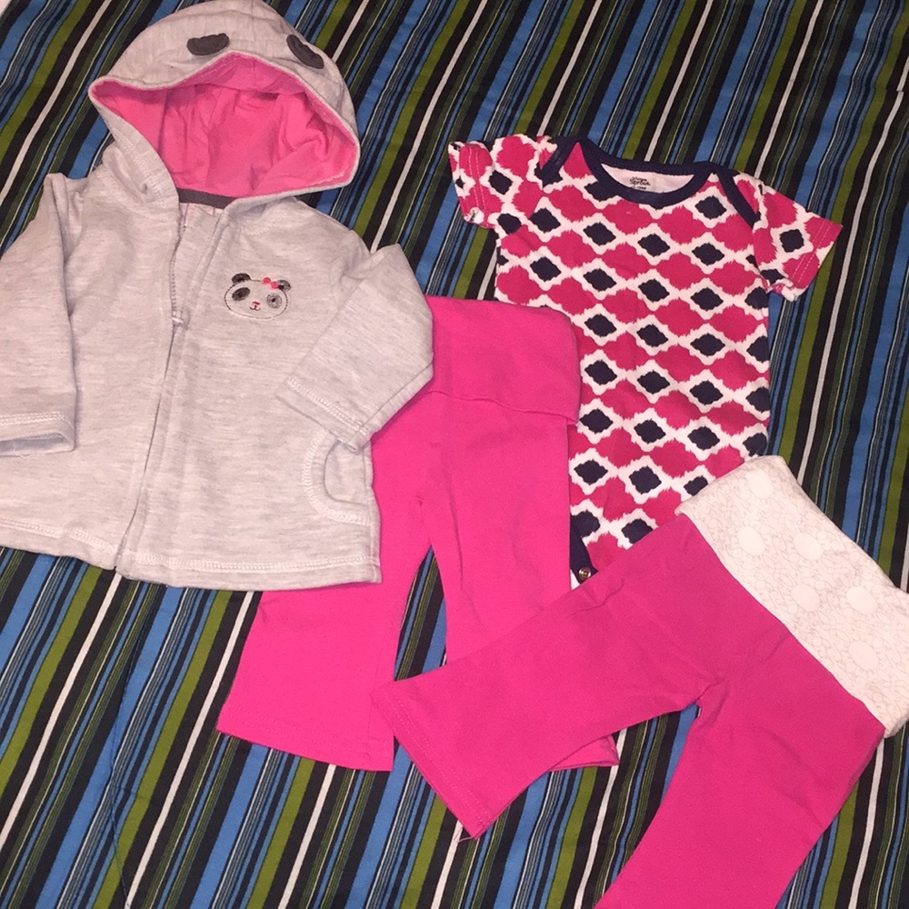 4pc Yoga Sprout Lot 0-3 Mos ~ADORABLE~
